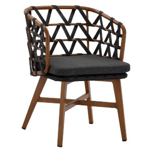 73779 ΠΟΛΥΘΡΟΝΑ ΑΛΟΥΜΙΝΙΟΥ RICKO HM5782.11 ΚΑΦΕ ΣΚΕΛΕΤΟΣ-ΓΚΡΙ ΚΟΡΔΟΝΙ 58x59x78Υ εκ.