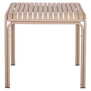 73951 ΤΡΑΠΕΖΙ ΤΕΤΡΑΓΩΝΟ ΑΛΟΥΜΙΝΙΟΥ RACHEL HM6338.04 ΣΑΜΠΑΝΙ 80x80x76Υεκ.