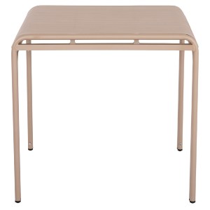 73951 ΤΡΑΠΕΖΙ ΤΕΤΡΑΓΩΝΟ ΑΛΟΥΜΙΝΙΟΥ RACHEL HM6338.04 ΣΑΜΠΑΝΙ 80x80x76Υεκ.