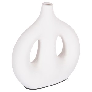 73957 ΔΙΑΚΟΣΜΗΤΙΚΟ ΒΑΖΟ ΣΕΙΡΑ CLAYVON HM4413 ΤΕΡΑΚΟΤΑ ΣΕ ΛΕΥΚΟ 23,5x8x24,5Υεκ.