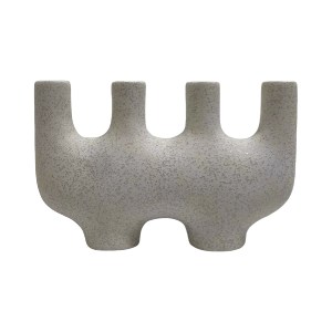 73976 ΕΠΙΤΡΑΠΕΖΙΟ ΚΕΡΑΜΙΚΟ ΔΙΑΚΟΣΜΗΤΙΚΟ MANI HM4641.01 ΥΠΟΛΕΥΚΟ ΚΡΥΣΤΑΛΛΙΚΟ 21x6x13Υεκ