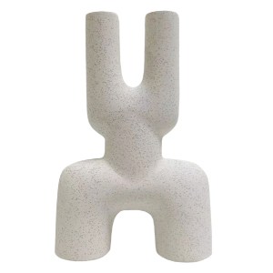 73991 ΕΠΙΤΡΑΠΕΖΙΟ ΚΕΡΑΜΙΚΟ ΔΙΑΚΟΣΜΗΤΙΚΟ MANI HM4642.01 ΥΠΟΛΕΥΚΟ ΚΡΥΣΤΑΛΛΙΚΟ 15,5x6x23,5Υεκ