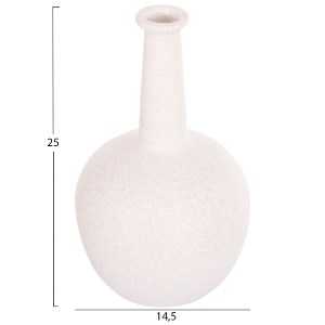 73993 ΕΠΙΤΡΑΠΕΖΙΟ ΚΕΡΑΜΙΚΟ ΔΙΑΚΟΣΜΗΤΙΚΟ ELENDIL HM4593.01 ΥΠΟΛΕΥΚΟ ΚΡΥΣΤΑΛΛΙΚΟ Φ15x25Υεκ