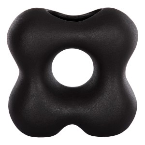 74004 ΕΠΙΤΡΑΠΕΖΙΟ ΚΕΡΑΜΙΚΟ ΔΙΑΚΟΣΜΗΤΙΚΟ SEBOR HM4594.02 ΜΑΥΡΟ ΜΑΤ 18x9x18Υεκ