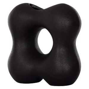 74004 ΕΠΙΤΡΑΠΕΖΙΟ ΚΕΡΑΜΙΚΟ ΔΙΑΚΟΣΜΗΤΙΚΟ SEBOR HM4594.02 ΜΑΥΡΟ ΜΑΤ 18x9x18Υεκ