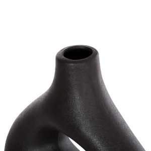 74005 ΕΠΙΤΡΑΠΕΖΙΟ ΚΕΡΑΜΙΚΟ ΔΙΑΚΟΣΜΗΤΙΚΟ ISIL HM4597.02 ΜΑΥΡΟ ΜΑΤ 29x11x29Υεκ