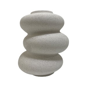 74019 ΕΠΙΤΡΑΠΕΖΙΟ ΚΕΡΑΜΙΚΟ ΔΙΑΚΟΣΜΗΤΙΚΟ ROOK HM4628.01 ΥΠΟΛΕΥΚΟ ΚΡΥΣΤΑΛΛΙΚΟ Φ16x19,5Υεκ