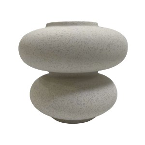 74021 ΕΠΙΤΡΑΠΕΖΙΟ ΚΕΡΑΜΙΚΟ ΔΙΑΚΟΣΜΗΤΙΚΟ ROOK HM4629.01 ΥΠΟΛΕΥΚΟ ΚΡΥΣΤΑΛΛΙΚΟ Φ18x17Υεκ