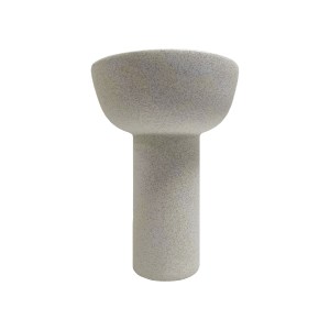 74023 ΕΠΙΤΡΑΠΕΖΙΟ ΚΕΡΑΜΙΚΟ ΔΙΑΚΟΣΜΗΤΙΚΟ ELENDIL HM4602.01 ΥΠΟΛΕΥΚΟ ΚΡΥΣΤΑΛΛΙΚΟ Φ23,5x33Υεκ