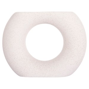 74061 ΕΠΙΤΡΑΠΕΖΙΟ ΚΕΡΑΜΙΚΟ ΔΙΑΚΟΣΜΗΤΙΚΟ ELLIPTO HM4646.01 ΥΠΟΛΕΥΚΟ ΚΡΥΣΤΑΛΛΙΚΟ 18x6,5x14Υεκ