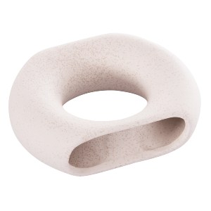 74061 ΕΠΙΤΡΑΠΕΖΙΟ ΚΕΡΑΜΙΚΟ ΔΙΑΚΟΣΜΗΤΙΚΟ ELLIPTO HM4646.01 ΥΠΟΛΕΥΚΟ ΚΡΥΣΤΑΛΛΙΚΟ 18x6,5x14Υεκ