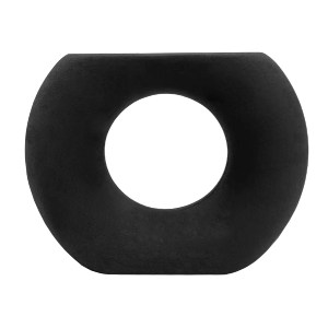 74062 ΕΠΙΤΡΑΠΕΖΙΟ ΚΕΡΑΜΙΚΟ ΔΙΑΚΟΣΜΗΤΙΚΟ ELLIPTO HM4646.02 ΜΑΥΡΟ ΜΑΤ 18x6,5x14Υεκ