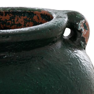 74087 ΔΙΑΚΟΣΜΗΤΙΚΟ ΒΑΖΟ HM4380 ΤΕΡΑΚΟΤΑ ΣΕ ANTIQUE ΠΡΑΣΙΝΗ ΑΠΟΧΡΩΣΗ Φ24Χ23Yεκ.