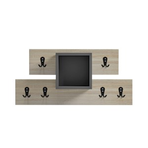 74096 ΚΡΕΜΑΣΤΡΑ ΕΙΣΟΔΟΥ & ΡΑΦΙ SLOT HM18077.02 ΜΕΛΑΜΙΝΗ SONAMA-ΓΚΡΙ 69x12x32Υεκ