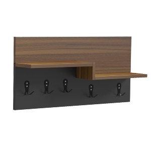 74112 ΚΡΕΜΑΣΤΡΑ ΕΙΣΟΔΟΥ & ΡΑΦΙ NYDA HM18079.02 ΜΕΛΑΜΙΝΗ ΚΑΡΥΔΙ-ΜΑΥΡΟ 65x13.2x31Υεκ.