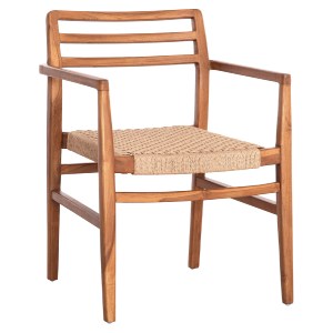 74114 ΠΟΛΥΘΡΟΝΑ ΤΡΑΠΕΖΑΡΙΑΣ HERRIN HM18230 ΞΥΛΟ TEAK-ΣΧΟΙΝΙ VIRO 58x56x80Υεκ.