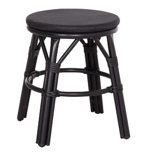 74141 ΣΚΑΜΠΟ ΑΛΟΥΜΙΝΙΟΥ CHINO HM6285.02 BAMBOO LOOK & TEXTILENE ΣΕ ΜΑΥΡΟ Φ36x46Υεκ.