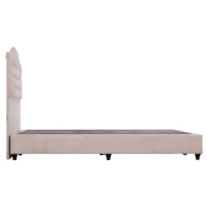 74186 ΚΡΕΒΑΤΙ MALENA HM638.22 ΜΠΕΖ ΥΦΑΣΜΑ Τ. NUBUCK ΓΙΑ ΣΤΡΩΜΑ 150x200εκ.