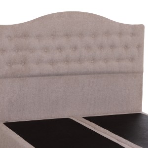 74186 ΚΡΕΒΑΤΙ MALENA HM638.22 ΜΠΕΖ ΥΦΑΣΜΑ Τ. NUBUCK ΓΙΑ ΣΤΡΩΜΑ 150x200εκ.