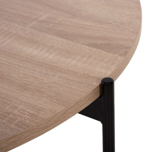 74194 ΣΕΤ 2ΤΜΧ ΤΡΑΠΕΖΙΑ ΣΑΛΟΝΙΟΥ RONDA HM21089.02 MDF ΣΟΝΑΜΑ Φ80εκ & Φ50εκ