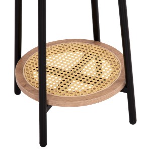 74207 ΣΕΤ 2ΤΜΧ ΤΡΑΠΕΖΙΑ ΣΑΛΟΝΙΟΥ SEWELL HM21087 MDF-ΜΕΤΑΛΛΟ-ΣΥΝΘΕΤΙΚΟ RATTAN Φ80εκ & Φ45εκ