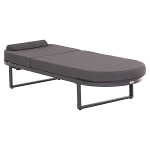 74208 ΕΠΑΓΓΕΛΜATIKH ΞΑΠΛΩΣΤΡΑ MALLOW HM10715.03 ΣΚΟΥΡΟ ΓΚΡΙ ΑΛΟΥΜΙΝΙΟ & ΜΑΞΙΛΑΡΙ 198x71x103Υεκ