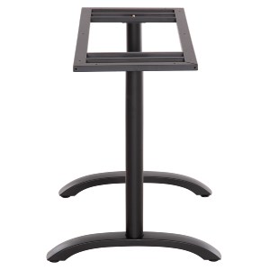 74218 ΒΑΣΗ ΤΡΑΠΕΖΙΟΥ ΜΕΤΑΛΛΙΚΗ ΔΙΠΛΗ HM468.11 ΜΑΥΡΗ ΜΑΤ ΜΕ ΡΕΓΟΥΛΑΤΟΡΟΥΣ 100Χ40Χ73Υεκ.