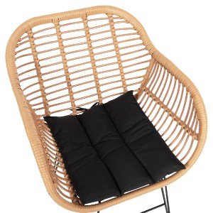 74254 ΣΕΤ ΣΑΛΟΝΙ ΕΞΩΤΕΡΙΚΟΥ ΧΩΡΟΥ 4ΤΜΧ ALLEGRA HM21052 WICKER-ΜΕΤΑΛΛΟ