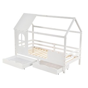 74272 ΠΑΙΔΙΚΟ ΚΡΕΒΑΤΙ τ.MONTESSORI ΜΕ ΣΥΡΤΑΡΙΑ DOMER HM710.03 ΞΥΛΟ ΠΕΥΚΟΥ ΛΕΥΚΟ-ΣΤΡΩΜΑ 90x190εκ