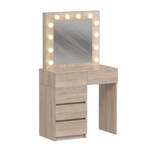 74292 ΤΟΥΑΛΕΤΑ ΜΕ ΦΩΤΙΣΜΟ LED & ΣΥΡΤΑΡΙΑ BEYON HM2500.01 ΜΕΛΑΜΙΝΗ ΣΕ SONAMA 112.5x40.5x140Υεκ.