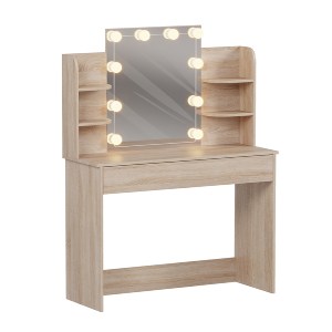 74297 ΤΟΥΑΛΕΤΑ ΜΕ ΦΩΤΙΣΜΟ LED-ΡΑΦΙΑ-ΣΥΡΤΑΡΙΑ LAURYN HM2502.01 SONAMA 108x40x140Υεκ