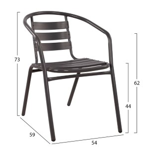 74335 ΣΕΤ ΕΞΩΤ.ΧΩΡΟΥ 3ΤΜΧ LAURA HM21112 ΤΡΑΠΕΖΙ ΗΜΙΚΥΚΛΙΚΟ & 2 ΠΟΛΥΘΡΟΝΕΣ- ΓΚΡΙ