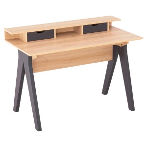 74339 ΓΡΑΦΕΙΟ REXIN HM18290 ΜΕΛΑΜΙΝΗ ΣΕ SONAMA-ΓΚΡΙ 120x19-59x75-85,5ΥΥεκ.