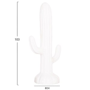 74370 ΔΙΑΚΟΣΜΗΤΙΚΟΣ ΚΑΚΤΟΣ ΔΑΠΕΔΟΥ CACTUS HM4386.02M MDF ΣΕ ΛΕΥΚΟ 54x34x103Υεκ.