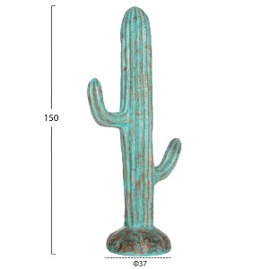 74371 ΔΙΑΚΟΣΜΗΤΙΚΟΣ ΚΑΚΤΟΣ ΔΑΠΕΔΟΥ CACTUS HM4386.03L MDF ΣΕ ΠΡΑΣΙΝΟ 63x37x150Υεκ.