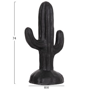 74450 ΔΙΑΚΟΣΜΗΤΙΚΟΣ ΚΑΚΤΟΣ ΔΑΠΕΔΟΥ CACTUS HM4386.01S ΓΥΨΟΣ ΣΕ ΜΑΥΡΟ 42x30x74Υεκ.