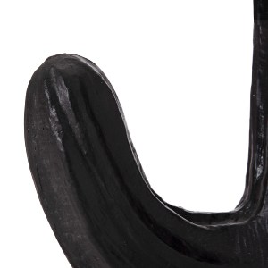 74450 ΔΙΑΚΟΣΜΗΤΙΚΟΣ ΚΑΚΤΟΣ ΔΑΠΕΔΟΥ CACTUS HM4386.01S ΓΥΨΟΣ ΣΕ ΜΑΥΡΟ 42x30x74Υεκ.