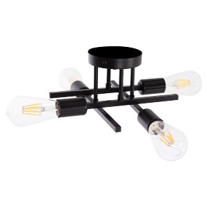 74482 ΦΩΤΙΣΤΙΚΟ ΟΡΟΦΗΣ ΠΟΛΥΦΩΤΟ LIGHTY HM7428.11 ΜΕΤΑΛΛΟ ΣΕ ΜΑΥΡΟ 28x28x15Υεκ.