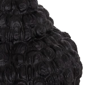 74491 ΔΙΑΚΟΣΜΗΤΙΚΟ ΔΑΠΕΔΟΥ XXL ΚΕΦΑΛΙ ΒΟΥΔΑ HM4385.01 ΓΥΨΟΣ ΣΕ ΜΑΥΡΟ 90x90x100Υεκ.