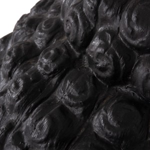 74491 ΔΙΑΚΟΣΜΗΤΙΚΟ ΔΑΠΕΔΟΥ XXL ΚΕΦΑΛΙ ΒΟΥΔΑ HM4385.01 ΓΥΨΟΣ ΣΕ ΜΑΥΡΟ 90x90x100Υεκ.