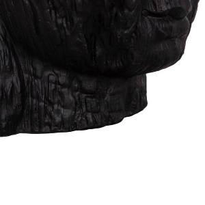 74491 ΔΙΑΚΟΣΜΗΤΙΚΟ ΔΑΠΕΔΟΥ XXL ΚΕΦΑΛΙ ΒΟΥΔΑ HM4385.01 ΓΥΨΟΣ ΣΕ ΜΑΥΡΟ 90x90x100Υεκ.