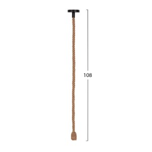 74496 ΦΩΤΙΣΤΙΚΟ ΟΡΟΦΗΣ ΚΡΕΜΑΣΤΟ ΜΕ ΛΑΜΠΤΗΡΑ HM11928.01--ΣΧΟΙΝΙ 1m ΠΑΧΟΥΣ 2cm-ΝΤΟΥΙ Ε27