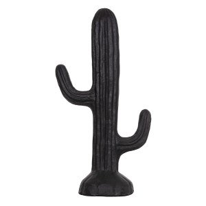 74524 ΔΙΑΚΟΣΜΗΤΙΚΟΣ ΚΑΚΤΟΣ ΔΑΠΕΔΟΥ CACTUS HM4386.01L ΓΥΨΟΣ ΣΕ ΜΑΥΡΟ 63x37x150Υεκ.