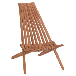 74540 ΠΟΛΥΘΡΟΝΑ LOUNGE ΠΤΥΣΣΟΜΕΝΗ SHIGAO HM18112 ΞΥΛΟ TEAK--ΦΥΣΙΚΟ 61x88.5x89Υεκ.