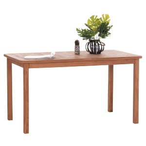 74569 ΤΡΑΠΕΖΙ ΟΡΘΟΓΩΝΙΟ PRESSCOT HM18123 ΞΥΛΟ TEAK--ΦΥΣΙΚΟ 140x80x76Υεκ.