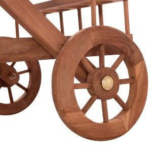 74577 ΔΙΣΚΟΣ ΣΕΡΒΙΡΙΣΜΑΤΟΣ ΣΕ ΤΡΟΛΕΥ ALFRED HM4579 ΞΥΛΟ TEAK--ΦΥΣΙΚΟ 86x56x80Υεκ.