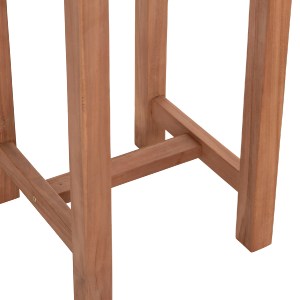 74580 ΤΡΑΠΕΖΙ/ΣΤΑΝΤ ΜΠΑΡ ΣΤΡΟΓΓΥΛΟ PRESSCOT HM18114 ΞΥΛΟ TEAK--ΦΥΣΙΚΟ Φ60x105Υεκ.