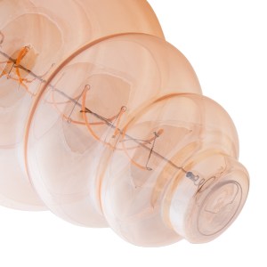 74588 ΦΩΤΙΣΤΙΚΟ ΟΡΟΦΗΣ ΚΡΕΜΑΣΤΟ ΜΕ ΛΑΜΠΤΗΡΑ HM11932.01--ΣΧΟΙΝΙ 1m ΠΑΧΟΥΣ 2cm-ΝΤΟΥΙ Ε27