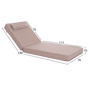 74605 ΜΑΞΙΛΑΡΙ ΞΑΠΛΩΣΤΡΑΣ ΑΚΙΝΟ HM21095.01 OLEFIN ΜΠΕΖ ΜΕ FOAM 190x70x10Υεκ