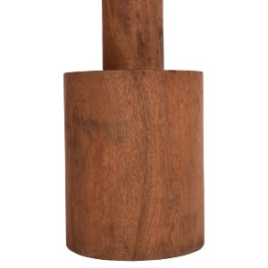 74618 ΤΡΑΠΕΖΙ ΒΟΗΘΗΤΙΚΟ BERMAL HM9889.11 ΜΑΣΙΦ ΞΥΛΟ SUAR ΣΕ ΦΥΣΙΚΟ Φ35x65Υεκ.